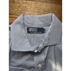 Polo Ralph Lauren Shirt Mens 16-34 Striped Estate Custom French Cuffs Preppy